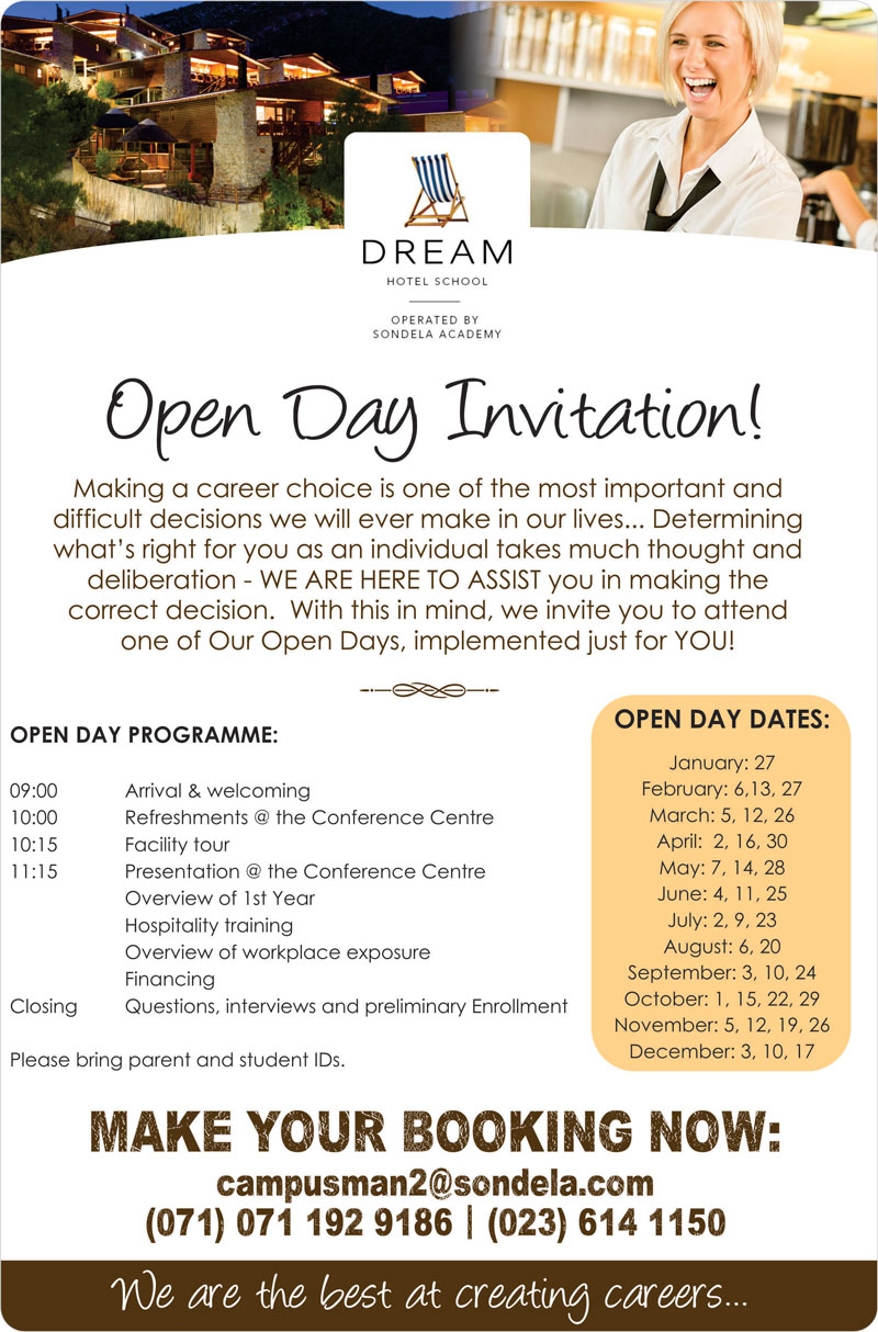 open day invitation