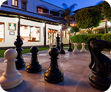 Avalon Springs giant chess pieces