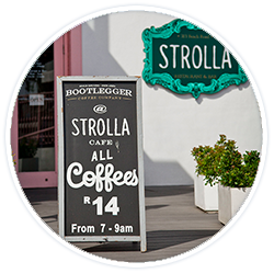 strolla coffees R14 from 7-9am