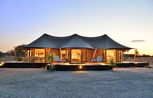 Finfoot Lake Reserve tents outside