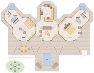 Finfoot Lake Reserve tent floor plan layout