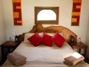 Mthimkhulu Private Game Reserve red bedroom