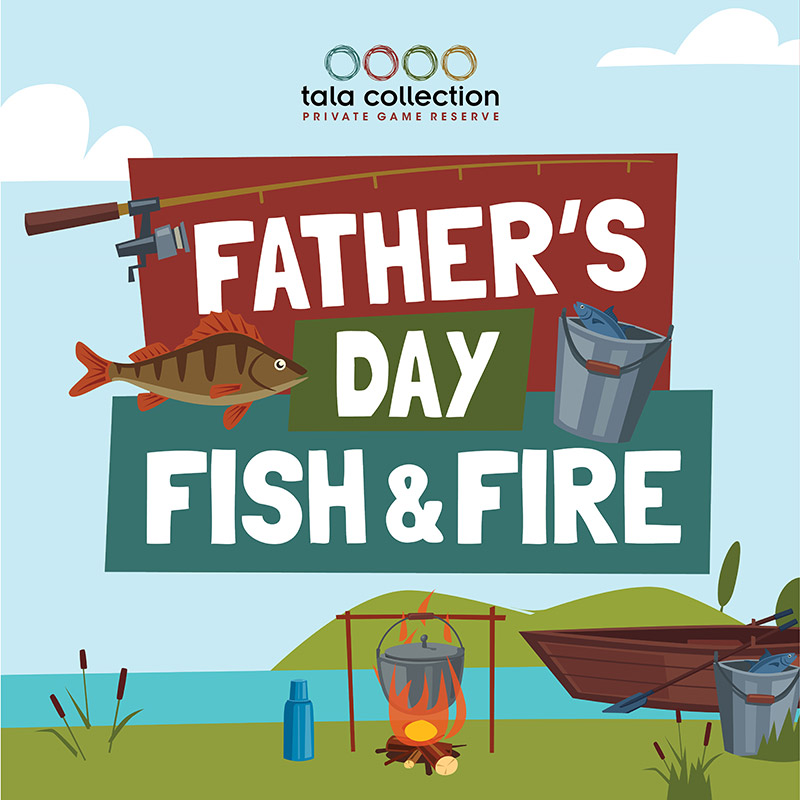 father's day fish and fire