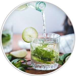 mojito in a circle image