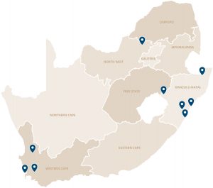 Conference Map of South Africa