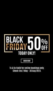 Black Friday sale banner for mobile