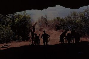 border of a cave