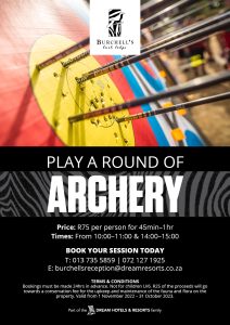 Burchell's Bush Lodge - Play a round of archery