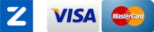 Payment options - Zapper, Visa, MasterCard