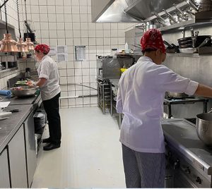 chefs working in the kitchen